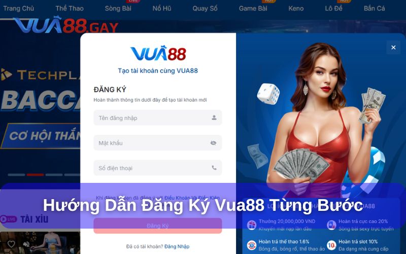 Hướng dẫn chi tiết cách Đăng Ký tại Vua88 dễ dàng